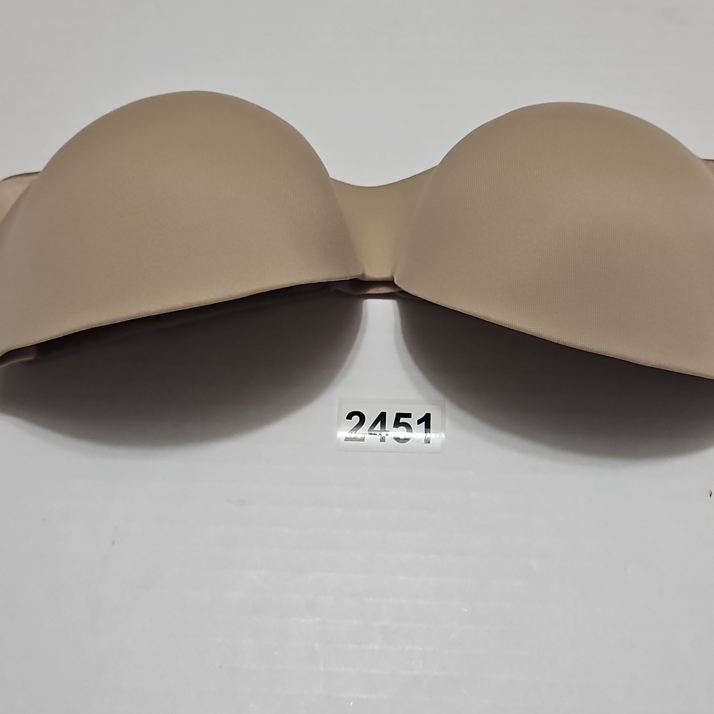 Warner's Seamless Strapless Padded Underwire Bra - Tan Size 34D - Picture 8 of 8